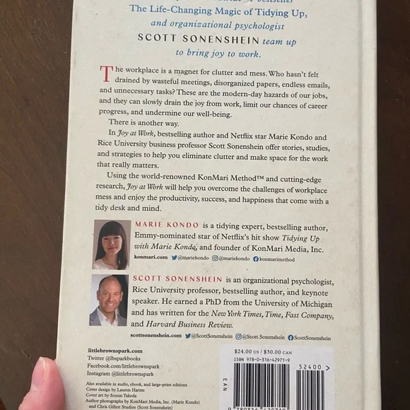 Signed Joy at Work Book by Marie Kondo and Scott Sonenshein - Picture 3 of 4